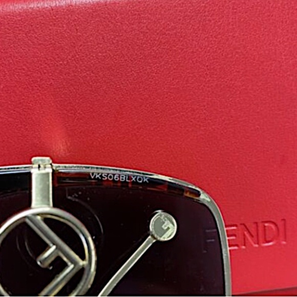 FENDI Metal Acetate F is Fendi FF Square Sunglasses FF 0294/S Blue Havana
